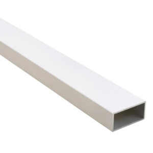 Perfil auxiliar de aluminio 20x40 mm en acabado blanco